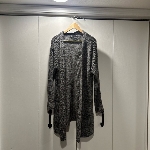 a.n.a Gray Open-Front Cardigan Sweater wPOCKETS - Picture 1 of 11